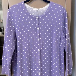 Croft & Borrow Polka Dot Cardigan | L